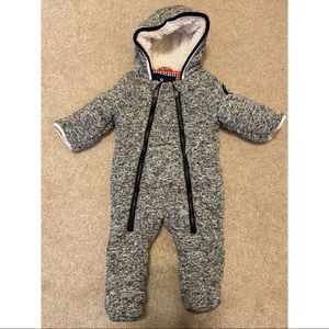 3-6 month Winter Zip Up Onesie